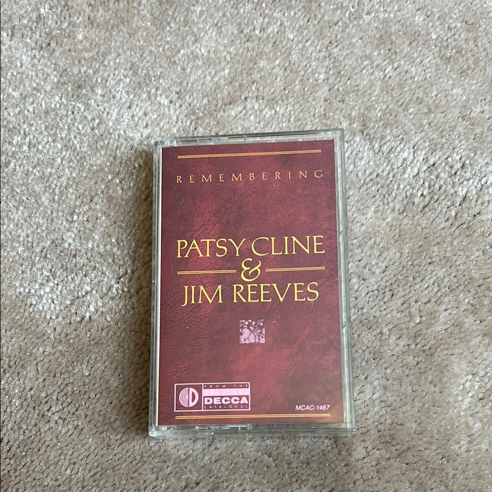 Remembering Patsy Cline & Jim Reeves Cassette EUC